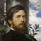 Арнольд Бёклин (1827–1901). Автопортрет. 1873. Гамбургский кунстхалле