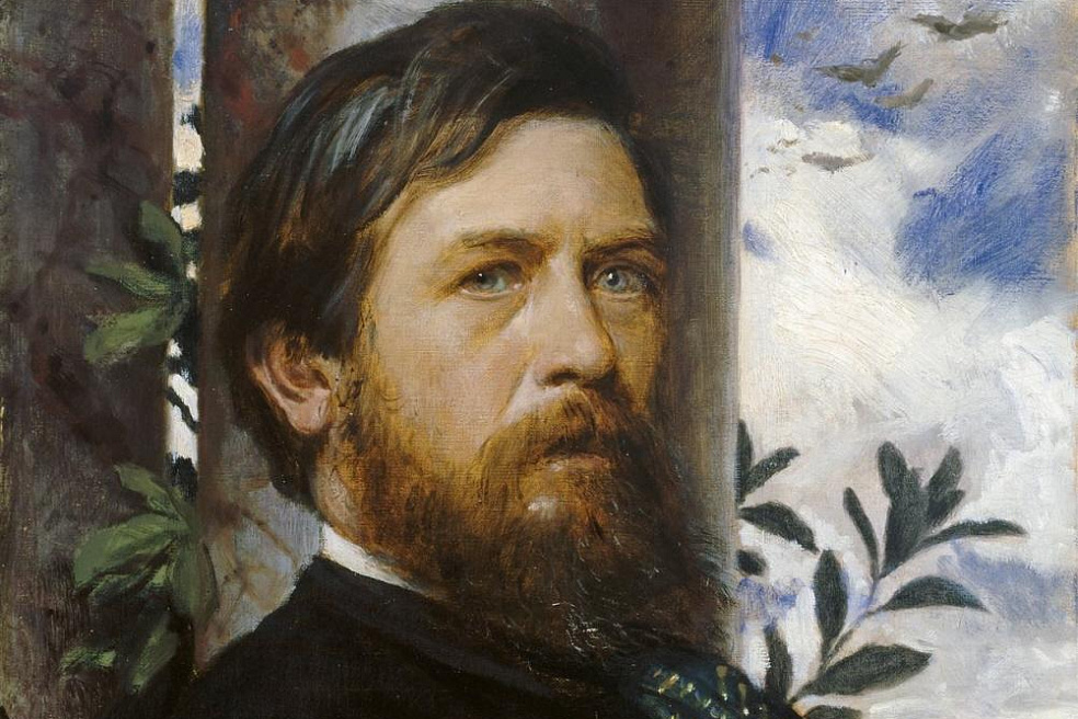 Арнольд Бёклин (1827–1901). Автопортрет. 1873. Гамбургский кунстхалле