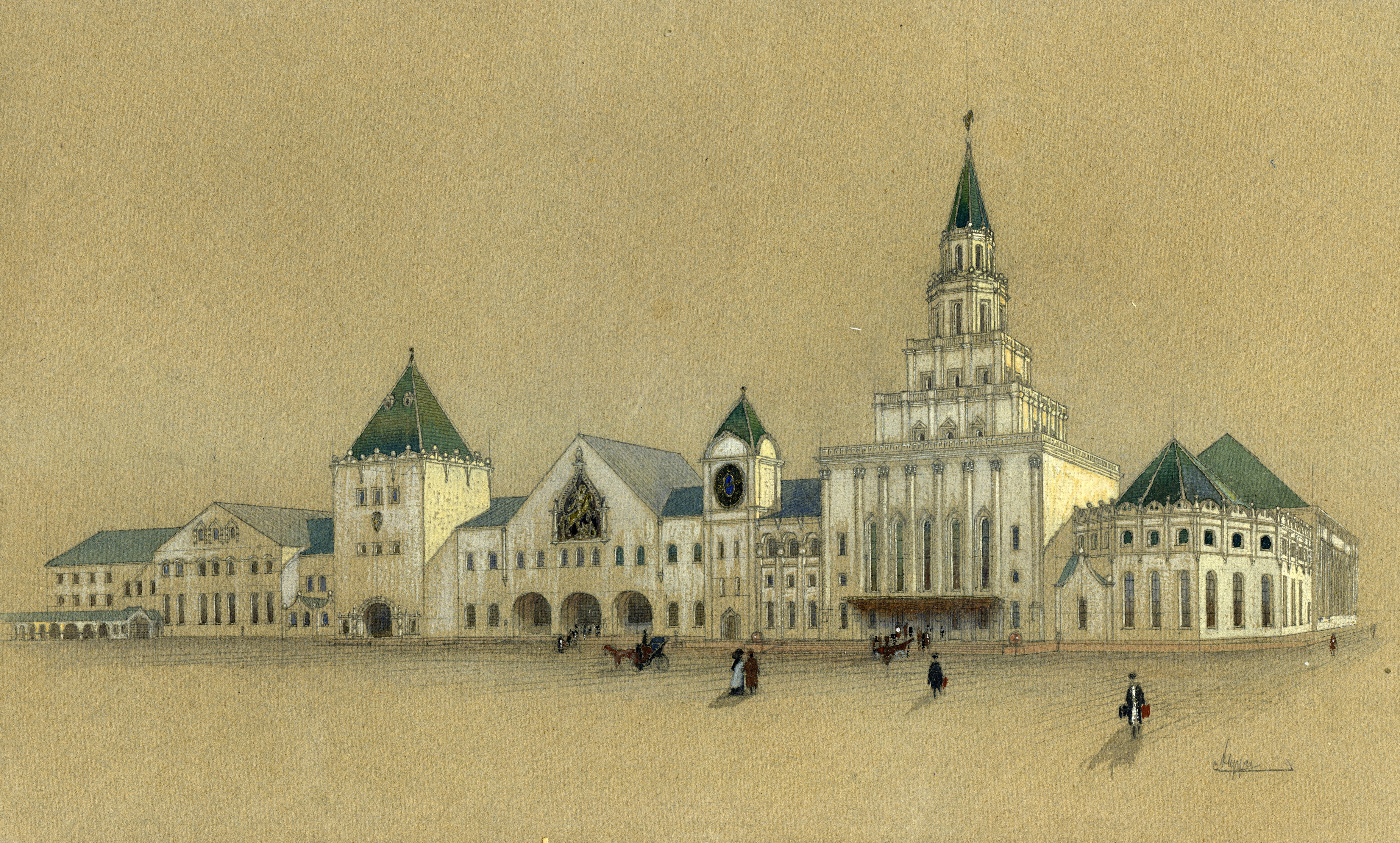 Казанский вокзал в Москве – финал творческого сотрудничества 