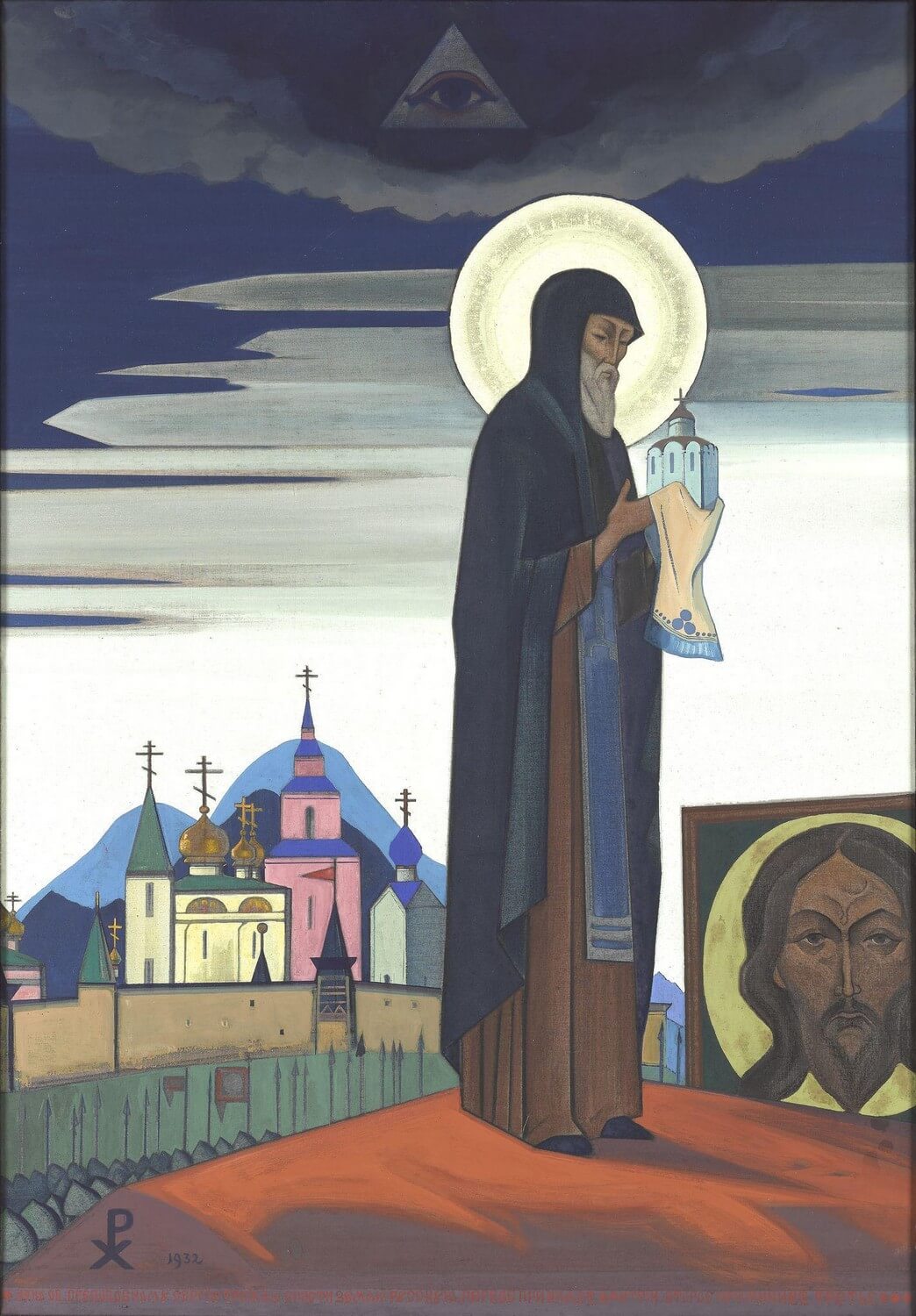 Описание картины "Сергий Радонежский"