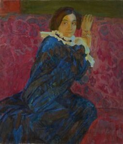 Ульянов Н.П. Портрет А.С. Глаголевой на диване. 1909. ГТГ