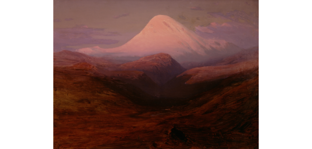 Куинджи А.И. Казбек вечером. 1900-е. Бумага на холсте, масло. 39,3 х 53,3. ГРМ.png