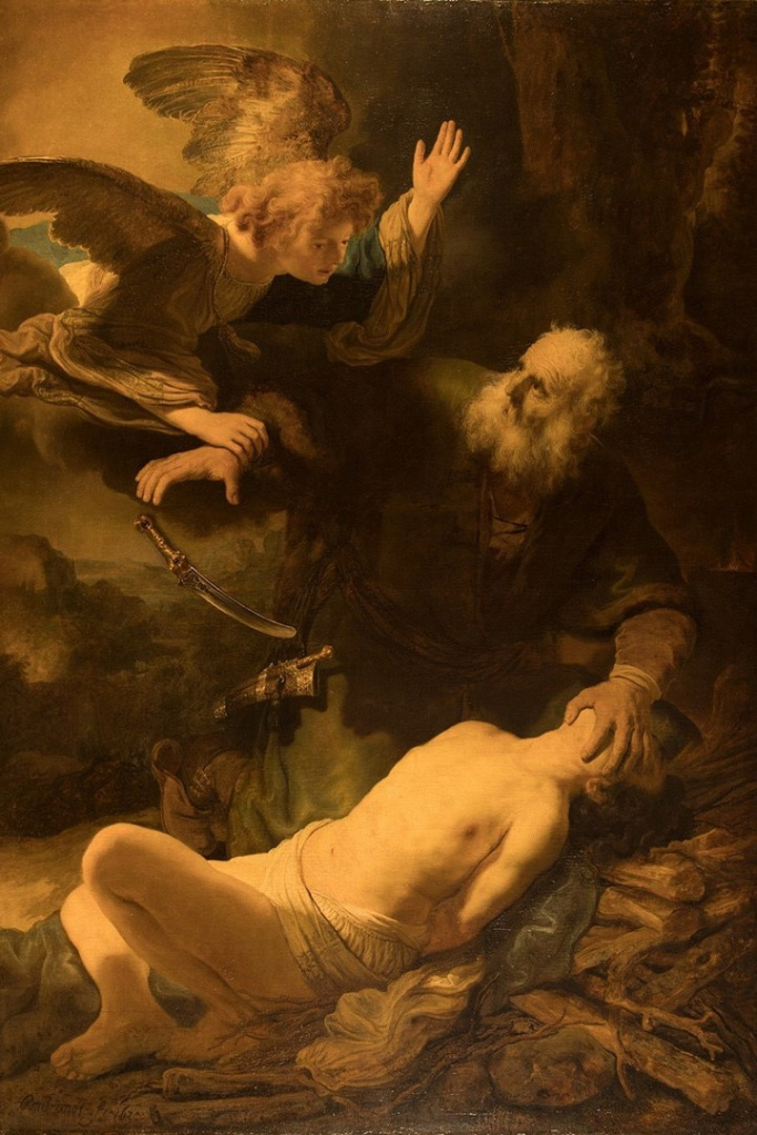 Рембрандт Харменс ван Рейн. Жертвоприношение Авраама (до реставрации)