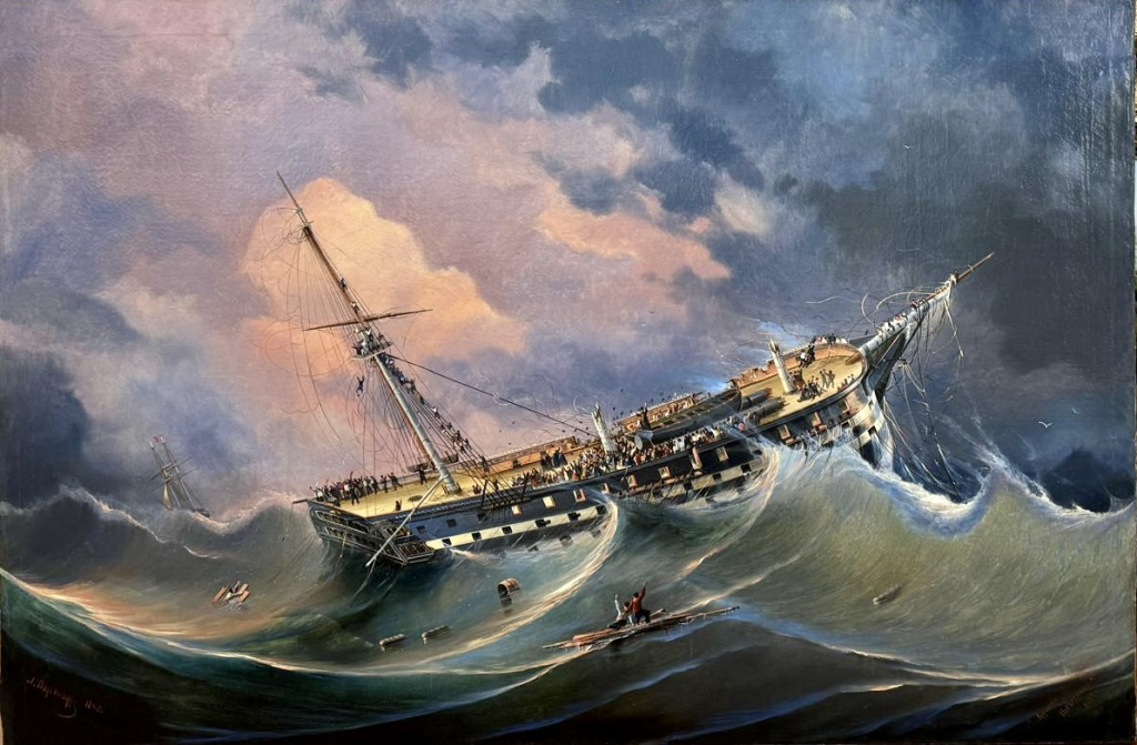 Боголюбов Алексей Петрович. Крушение корабля «Ингерманланд». 1848 год