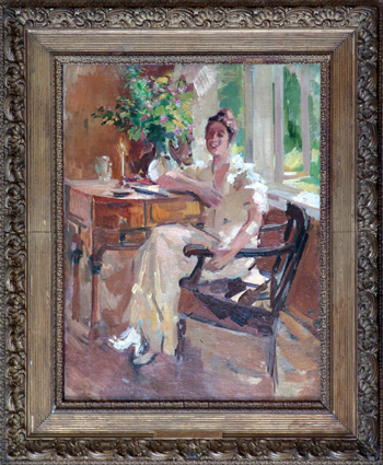К.А. Коровин. Дама в кресле. 1921