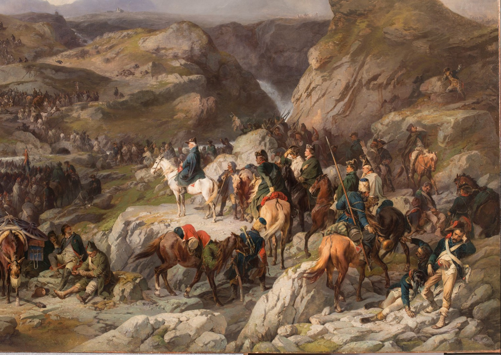Александр Коцебу «Переход Суворова через перевал Сен-Готард 13 сентября 1799 года»