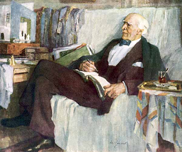 Ульянов Н.П. К.С. Станиславский за работой. 1947. ГТГ