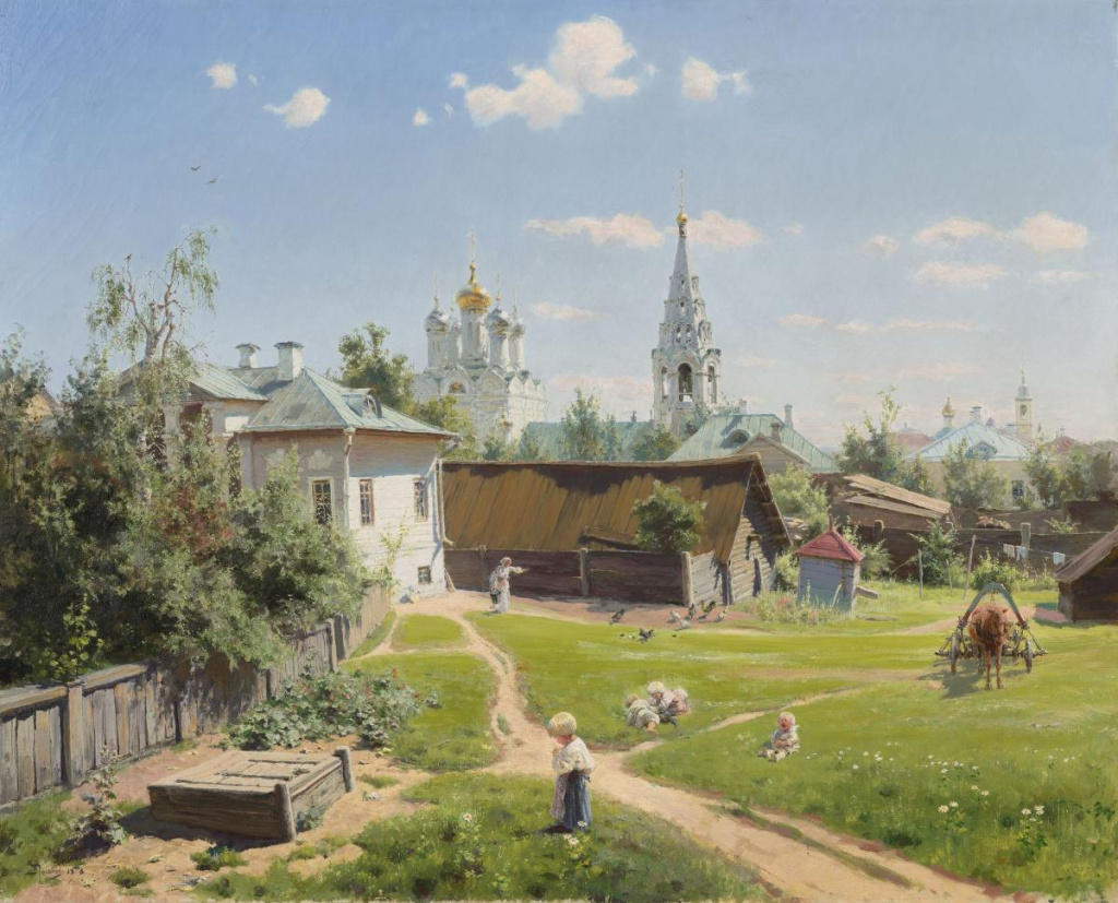 Василий Поленов. Московский дворик. 1878. Государственная Третьяковская галерея