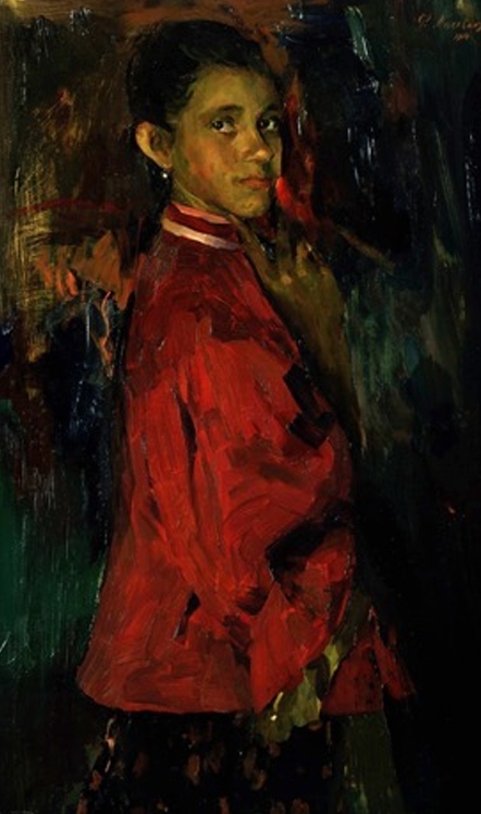 Филипп Андреевич Малявин «Девушка в красной кофте»