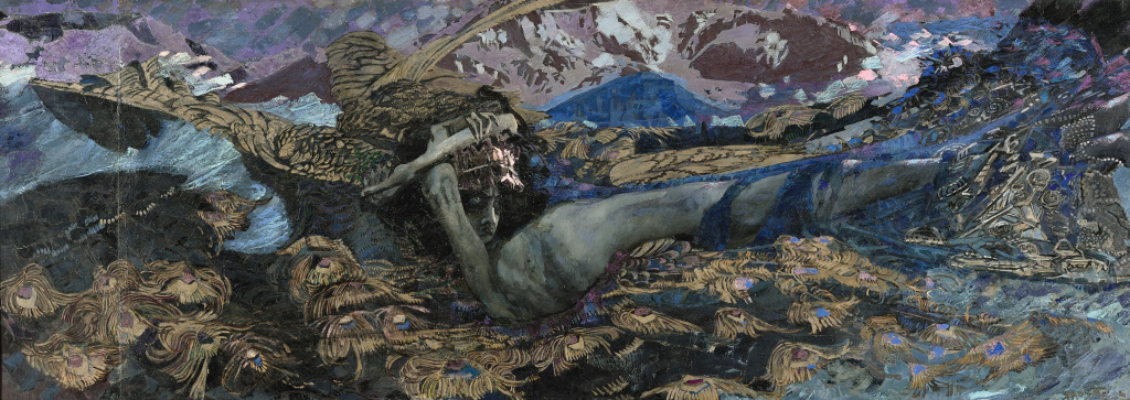 М.А. Врубель. Демон поверженный. 1902. Холст, масло. 139 × 387. © ГТГ