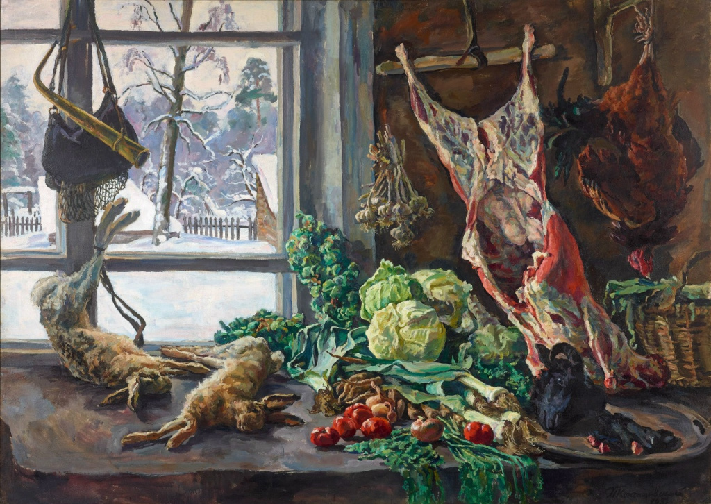 Пётр Кончаловский «Мясо, дичь и овощи у окна», 1937. ГТГ.jpg