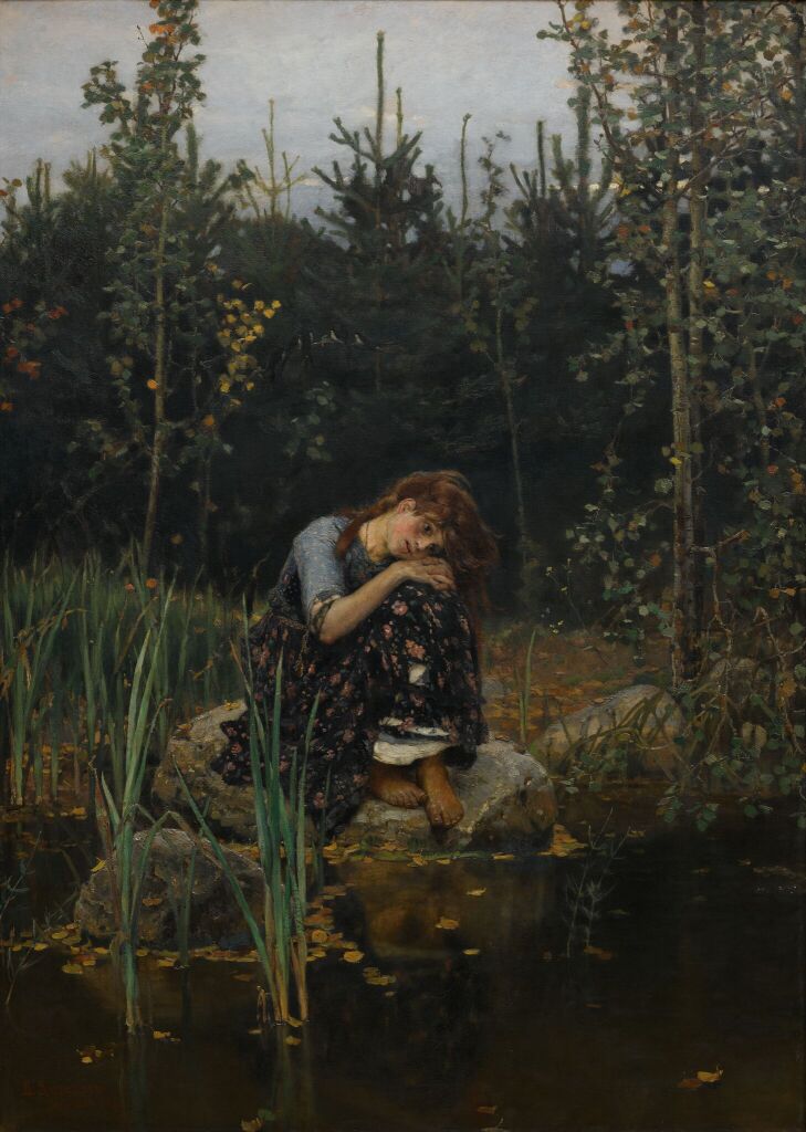 В.М. Васнецов. Алёнушка. 1881. Холст, масло. 178 х 121. ГТГ