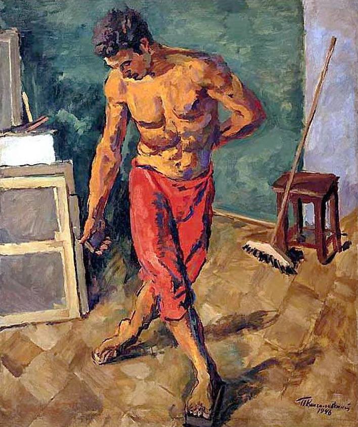 Петр Кончаловский. «Полотер». 1946 г. ГТГ.jpg