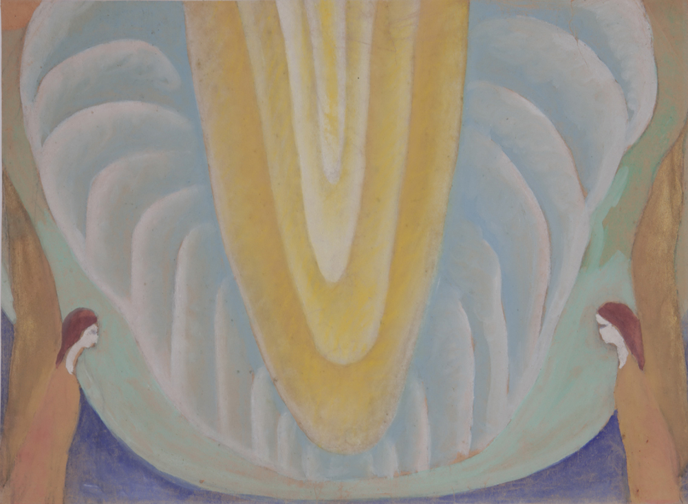 Ил. 15. Б.А. Смирнов-Русецкий. Ангелы. 1920. Бумага, карандаш. 17,6×12,7. Частное собрание