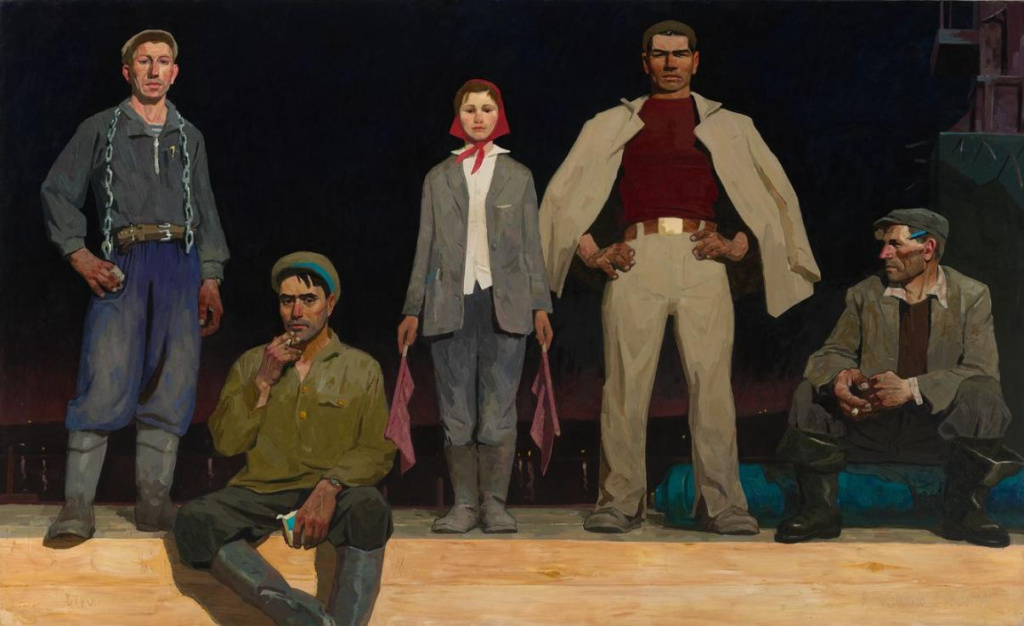 В.Е. Попков. Строители Братска. 1960-1961. ГТГ