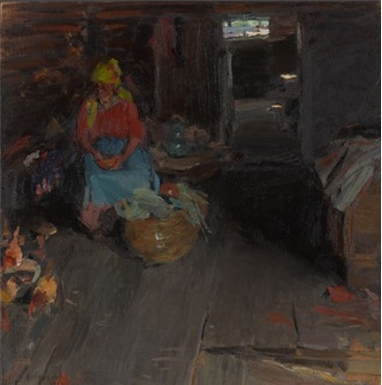 А.Е. Архипов. «Девушка в избе»