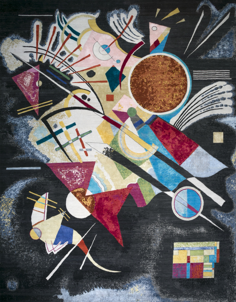 Ковер ручной работы по мотивам Кандинского