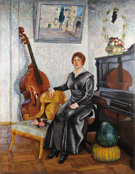 Машков Илья. Дама с контрабасом. 1915. ГРМ