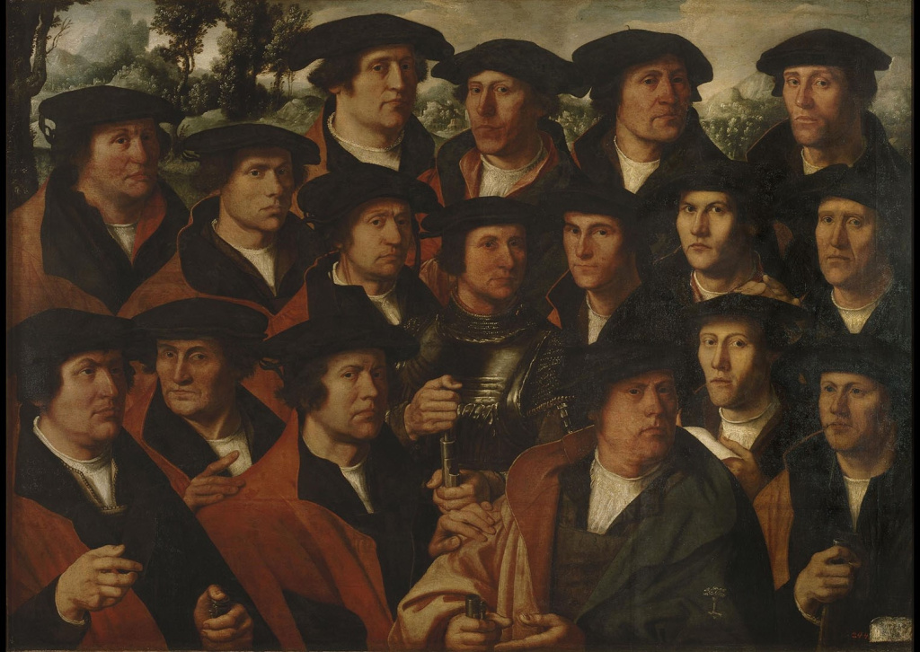 Групповой портрет корпорации амстердамских стрелков. Дирк Якобс (ок. 1497-1567)