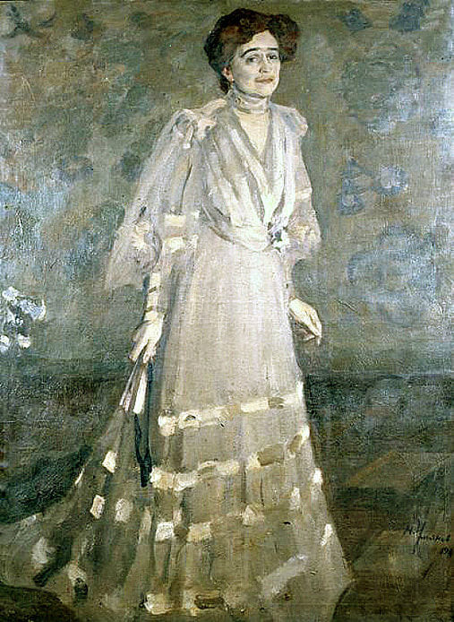 Ульянов Н.П. Портрет О.Л. Книппер-Чеховой. 1904. Музей МХАТ