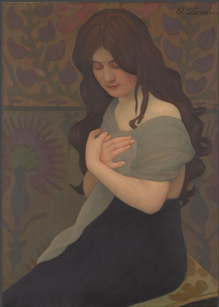 Ф.В. Боткин. Потрет неизвестной [Жозефина Анжелика Мюндлинг (?)]. 1900. Холст, масло. 92,5×65,2.  Государственная Третьяковская галерея, Москва