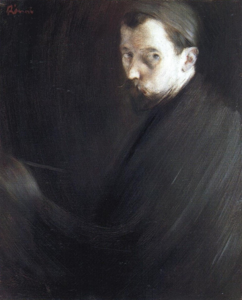 Йожеф Риппл-Ронаи. Портрет Федора Боткина.1892. Картон, бумага, масло. 39×33.Музей Риппл-Ронаи, Капошвар, Венгрия