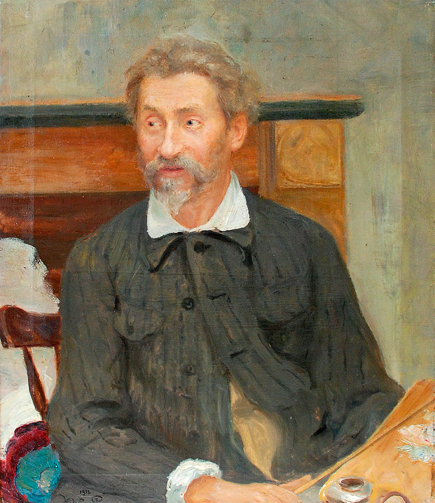 Ю.И. Репин. Портрет отца. 1912. Холст, масло. 78,5×67 см. Ростовский областной музей изобразительных искусств, Ростов-на-Дону