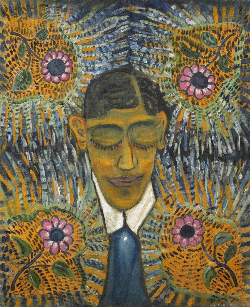 Ил. 16. А.Ф. Микули. Портрет поэта. 1900-е–1910-е. Холст, масло. 97,7×79,5. Собрание Романа Бабичева, Москва