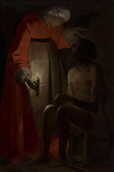 Жорж де Ла Тур. Иов, над которым насмехается его жена. 1620-1650. Музей старинного и современного искусства. Эпиналь