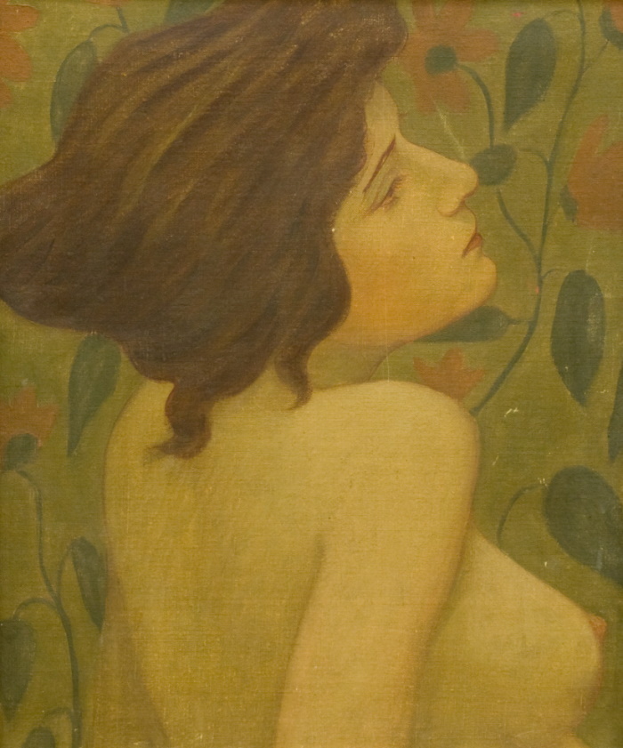 Ф.В. Боткин. Натурщица. 1890-е. Холст, масло. 40,5×32,5. Екатеринбургский музей изобразительных искусств