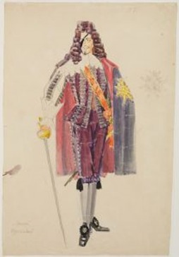 Ульянов Н.П. Эскиз костюма к спектаклю 'Мольер'