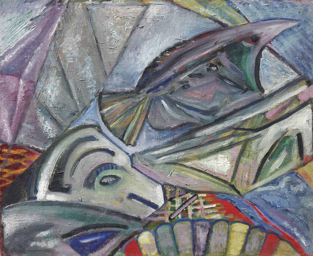 Ил. 23. А.Ф. Микули. Композиция. 1910-е. Холст, масло. 57×69,5. Собрание Романа Бабичева, Москва