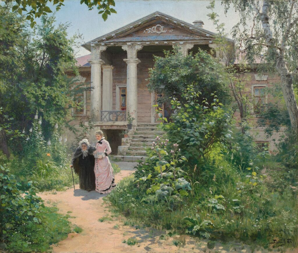 Василий Поленов. Бабушкин сад. 1878. Государственная Третьяковская галерея