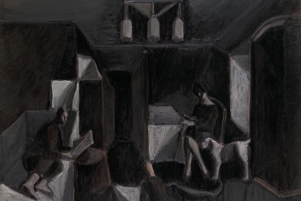 А.В. Васнецов. Автопортрет с семьей. 1987. ГТГ