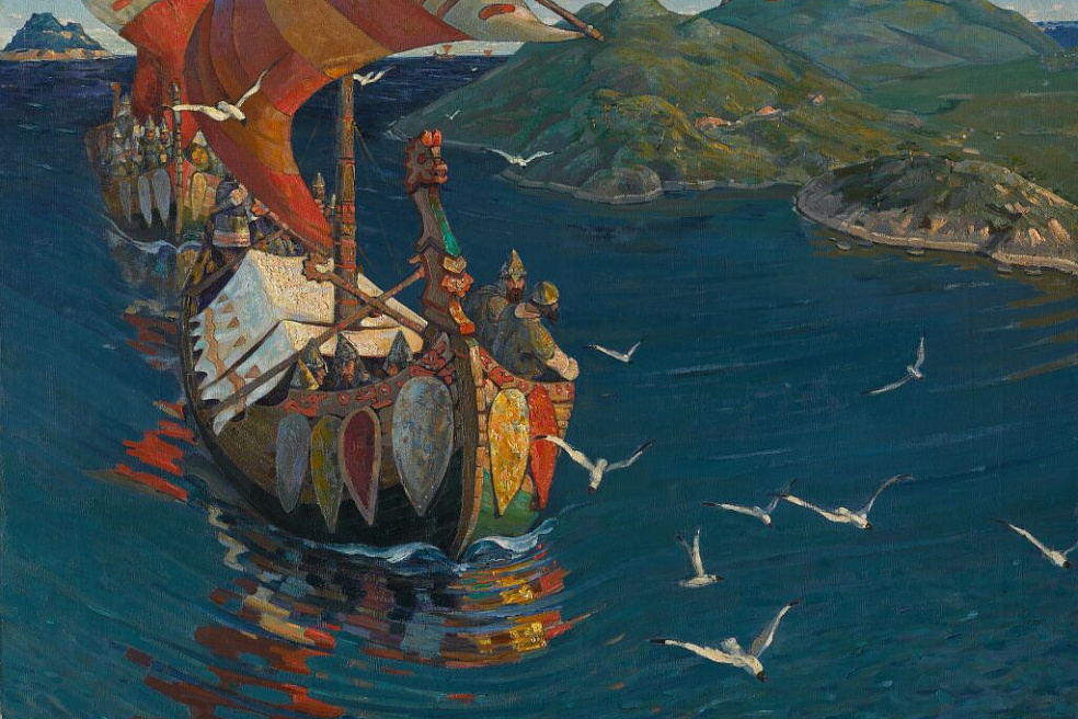 Н.Рерих. Заморские гости. 1901. ГТГ