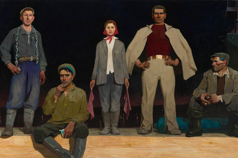 В.Е. Попков. Строители Братска. 1960-1961. ГТГ