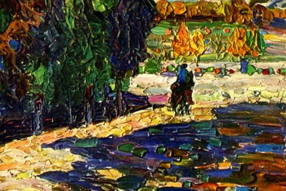 В.Кандинский. Всадник в парке Сен-Клу. 1906