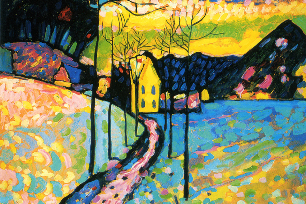 В.Кандинский. Зимний пейзаж. 1909. Государственный Эрмитаж
