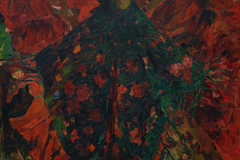 Ф.Малявин. Бабы (Зеленая шаль). 1914. Холст. Масло. ГТГ