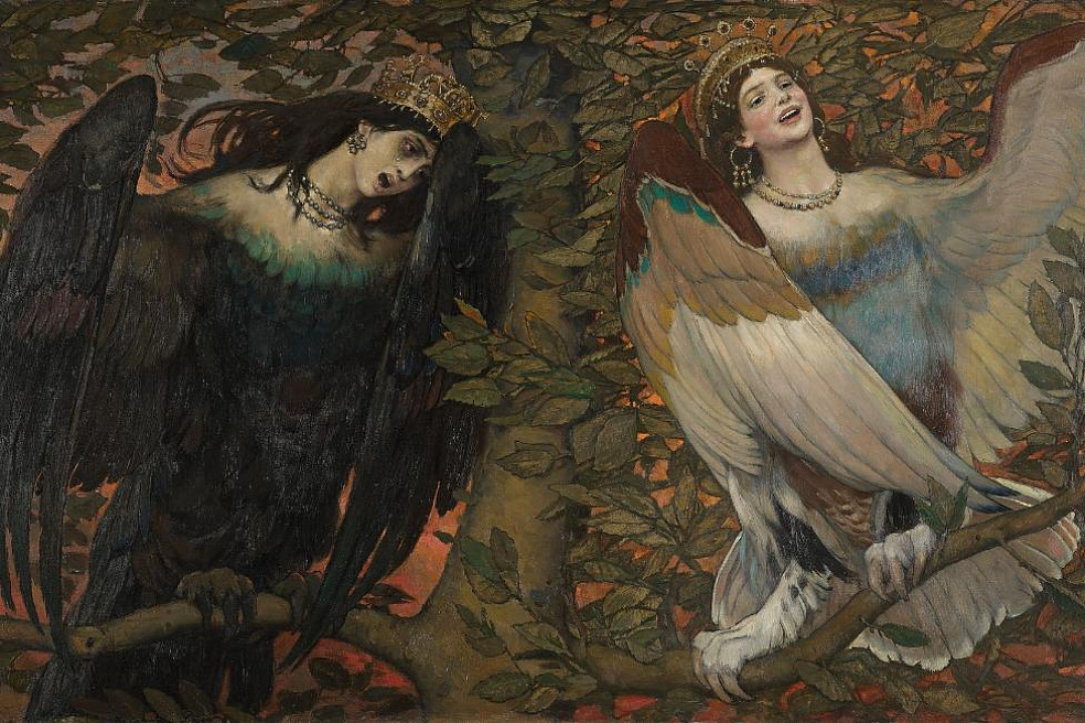 В.М. Васнецов. Сирин и Алконост. Песнь радости и печали. 1896. ГТГ