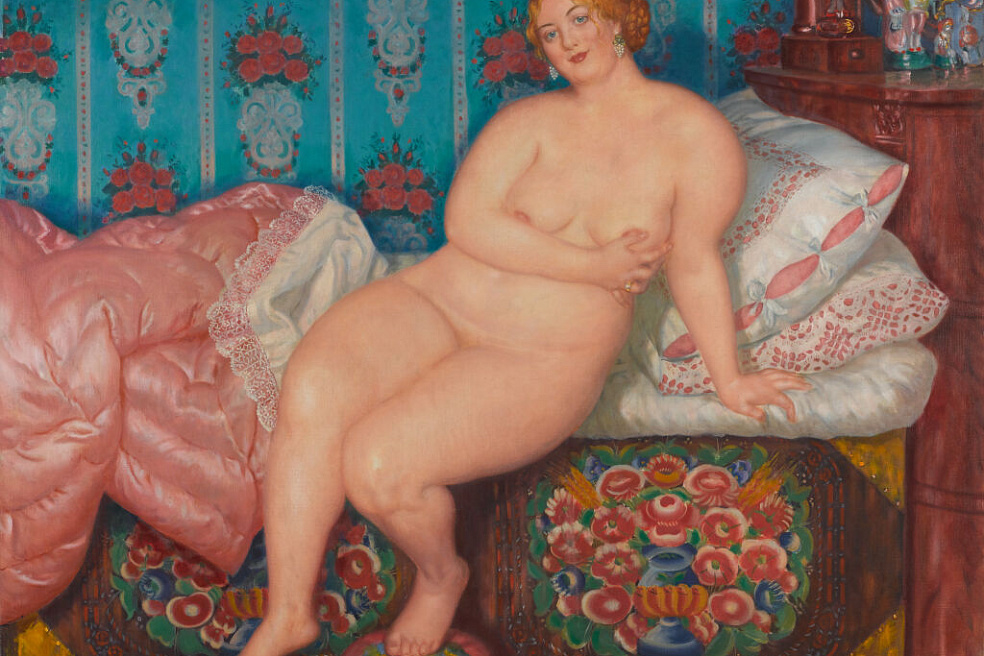 Кустодиев Б.М. Красавица. 1915. Холст, масло. 141x185,5. ГТГ