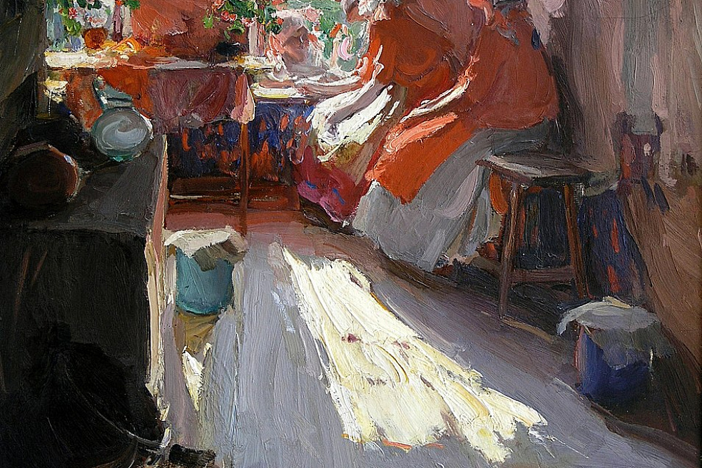 А. Архипов. Весенний день. 1913. Холст, масло. Козьмодемьянский художественно-исторический музей им. А.В. Григорьева